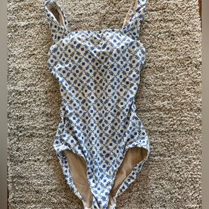 Hermoza blue and white one piece